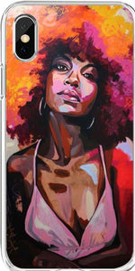 Fashionable Black Girl Back Cover Case Accessories for Iphone 7/8 and 12/12 Pr0